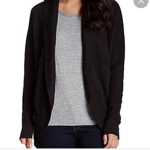 🆕{james perse} Black Open Front Cardigan Jacket Size Large